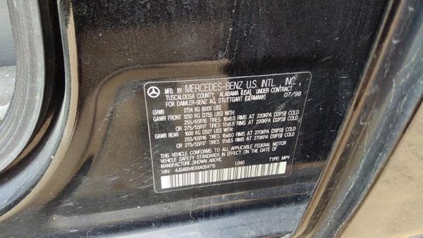 1999 Mercedes-Benz ML320 Crossmember/cradle/undercarria 3.2L AWD — photo 4
