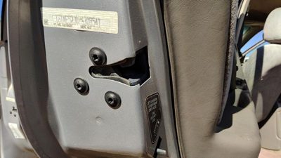 1997-2005 Chevy Malibu Driver Left Rear Door Latch With Rods/cables Oem Back