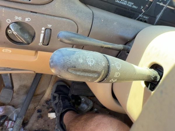 96-97 Town & Country Turn Signal Switch Windshield Wiper Lever Assembly Tan Flk5 — photo 3