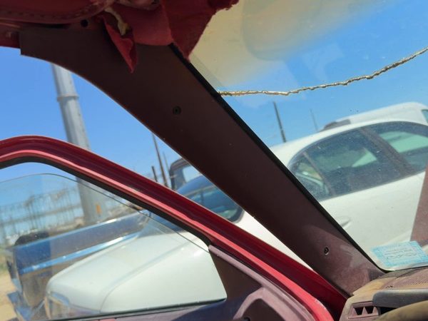 82-94 Chevy S10 Pickup Driver Left A Pillar Trim Windshield Post Panel Oem Red — photo 3