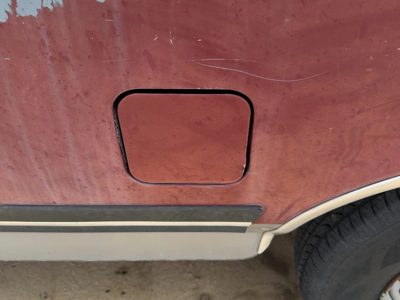1987-1991 Ford F150 Fuel Tank Door With Hinge Gas Lid Oem Filler