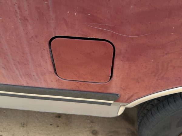 1987-1991 Ford F150 Fuel Tank Door With Hinge Gas Lid Oem Filler — photo 5