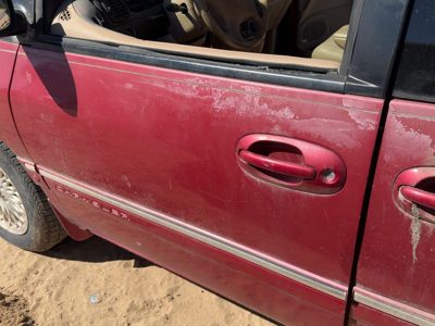 1996 Chrysler Town and Country Front Door LH Candy Apple Red PH2
