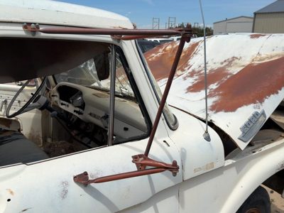 1967-1972 Ford F350 Passenger Right Side Mirror Frame Door Mounted Oem