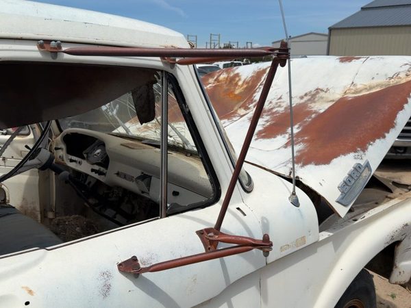 1967-1972 Ford F350 Passenger Right Side Mirror Frame Door Mounted Oem — photo 6