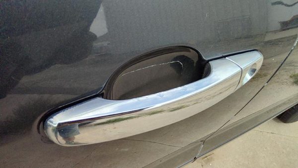 2010 Chevrolet Traverse Outside Door Handle LH Chevy 57U Cyber Gray — photo 4