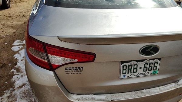 2013 Kia Optima Trunk/decklid/hatch/tailgate Satin Metal Stm — photo 6