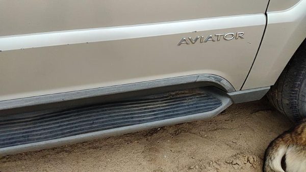 03 Lincoln Aviator Passenger Right Front Moulding From Door Trim Strip Silver Jp — photo 6