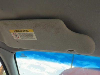 2000-2003 Ford Taurus Driver Left Sun Visor Oem Illumination Gray 1F1Z5404105Fab