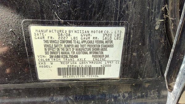 2007-2012 Nissan Sentra Passenger Right Rear Brake Backing Plate Assembly Oem — photo 4