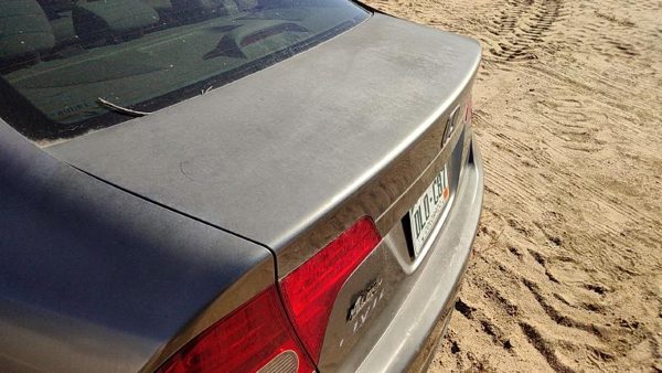 2008 Honda Civic Trunk/decklid/hatch/tailgate Gy Galaxy Gray 68500SNEA90ZZ — photo 2
