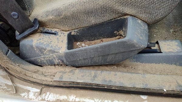 85-95 Volvo 740 Passenger Right Side Seat Trim Panel Oem Gray — photo 2