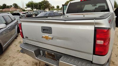 2015 Chevy Silverado 1500 Trunk/decklid/hatch/tailgate Gan Silver Work Big Dents
