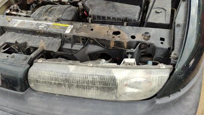 1996-1998 Saturn Sl1 Driver Left Head Light With Bracket Oem Lamp 21111169