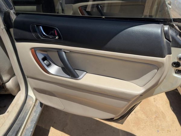 06-09 Legacy Outback Passenger Rear Door Trim Panel With Switches Back Taupe Tau — photo 1