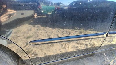 04-09 Spectra Passenger Right Rear Moulding From Door Back Trim Eb Black 4 Door
