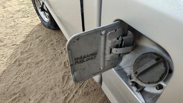 83-92 Ford Ranger Fuel Tank Door With Hinge Gas Lid Oem Filler Silver — photo 5
