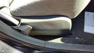 2007-2012 Nissan Sentra Passenger Right Side Seat Trim Panel Oem Charcoal W