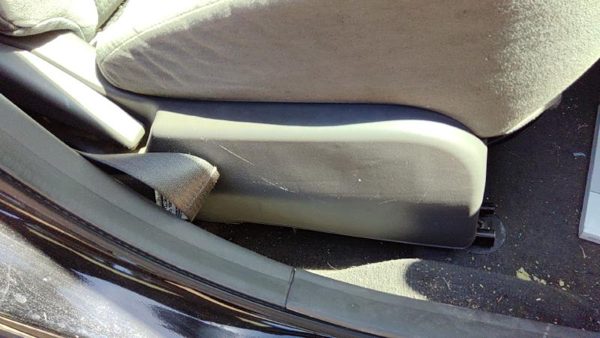 2007-2012 Nissan Sentra Passenger Right Side Seat Trim Panel Oem Charcoal W — photo 2