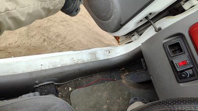 2001-2005 Kia Rio Driver Left Lower Kick Trim Panel Oem Gray