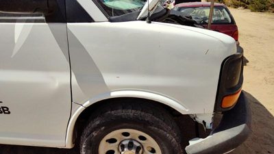 2012 Chevy Express 1500 Fender RH Van White 50U
