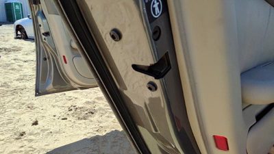 1998-2004 Audi A6 Driver Left Rear Door Latch With Rods/Cables Oem Back