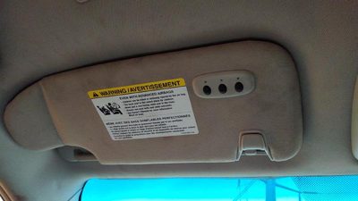 2010-2012 Ford Fusion Driver Left Sun Visor Oem Charcoal Fw Ah6z5404105ad