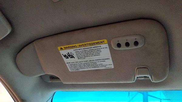 2010-2012 Ford Fusion Driver Left Sun Visor Oem Charcoal Fw Ah6z5404105ad — photo 2