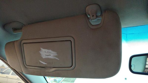 2010-2012 Ford Fusion Driver Left Sun Visor Oem Charcoal Fw Ah6z5404105ad — photo 3