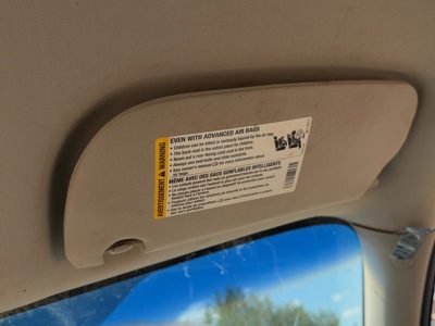 2005-2010 Chevy Cobalt Passenger Right Sun Visor Oem Coupe Gray 14B 20868637