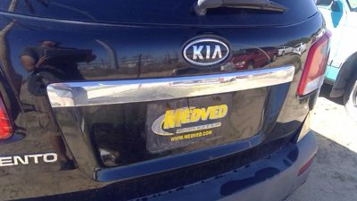 11-13 Kia Sorento License Plate Trim Surround Panel Oem Tail Trunk Finish