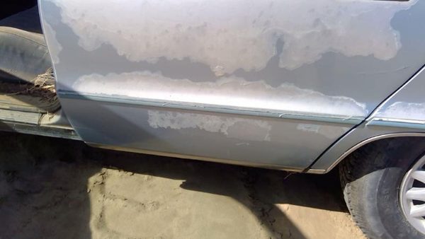 91-92 Chevy Caprice Driver Left Rear Moulding From Door Oem Back Trim Strip Blue — photo 1