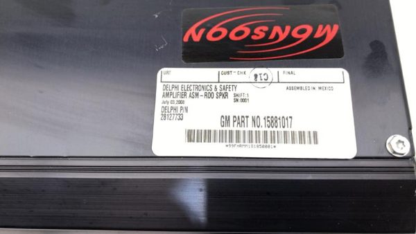 2006-2009 Pontiac G6 Convertible Stock Stereo Amplifier Oem Monsoon 15881017 — photo 4