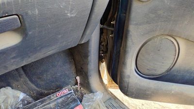 2001-2003 Dodge Caravan Passenger Right Lower Kick Trim Panel Oem Blue