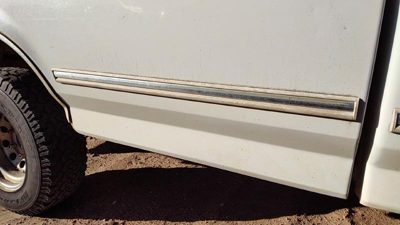 1992-1996 Ford F150 Passenger Right Rear Moulding On Front Box Panel Oem