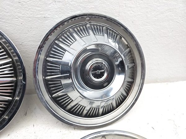 1964 Ford Thunderbird Coupe Set Of 4 Hub Caps Wheel Covers 15 Inch Chrome Oem — photo 3