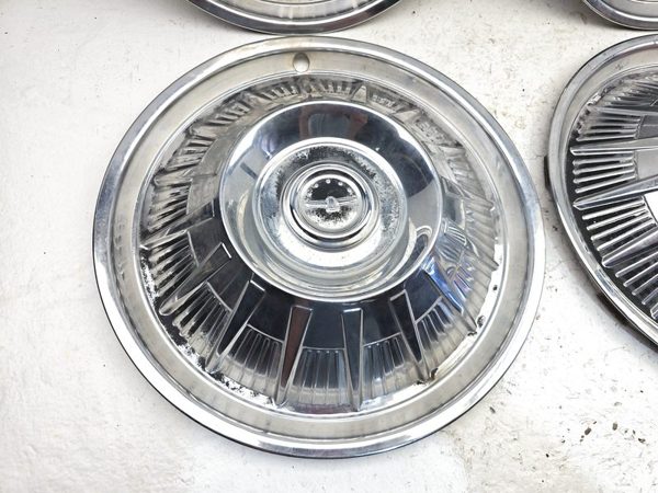 1964 Ford Thunderbird Coupe Set Of 4 Hub Caps Wheel Covers 15 Inch Chrome Oem — photo 5