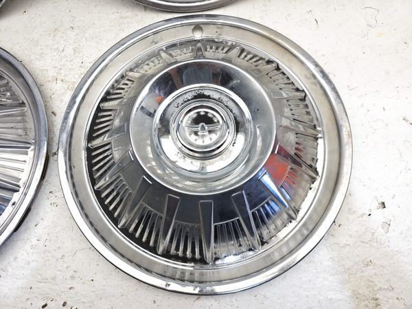 1964 Ford Thunderbird Coupe Set Of 4 Hub Caps Wheel Covers 15 Inch Chrome Oem — photo 4