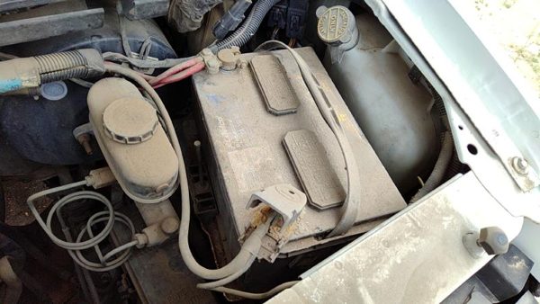 1992-1996 Ford Van E250 Complete Battery Box Mount Tray With Hold Down Oem 4.9L — photo 1