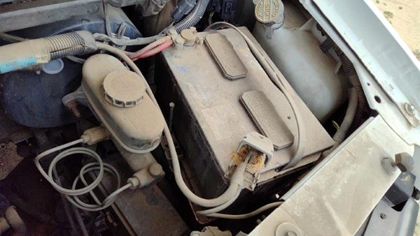 1992-1996 Ford Van E250 Complete Battery Box Mount Tray With Hold Down Oem 4.9L — photo 3