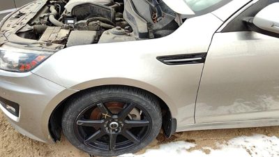 2013 Kia Optima Fender LH Sx Satin Metal Stm