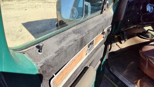 1976 Silverado C10 Driver Left Front Door Trim Panel Paed Black — photo 3