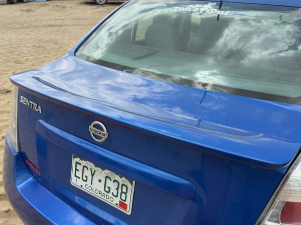 2007-2012 Nissan Sentra Rear Spoiler Back Wing Oem 2.0L Blue B17 96030Et80C — photo 2