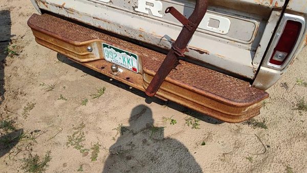 1969 Ford F100 Rear Bumper Assembly Brown — photo 2