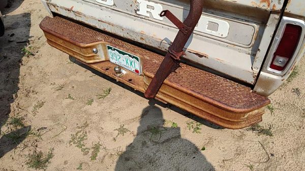 1969 Ford F100 Rear Bumper Assembly Brown — photo 3