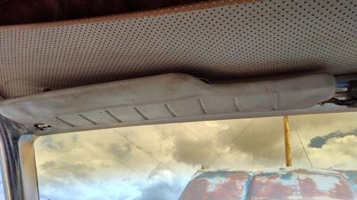 1964 LH Ford Thunderbird Coupe Driver Left Sun Visor OEM Blue