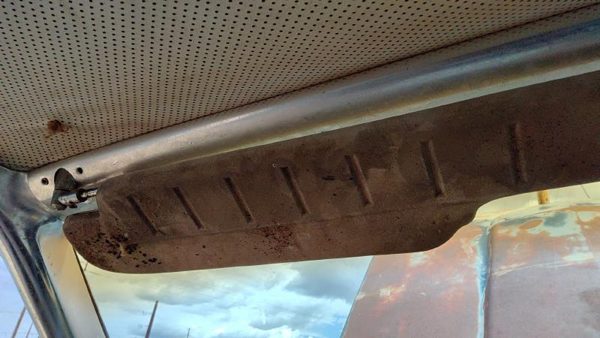 1964 LH Ford Thunderbird Coupe Driver Left Sun Visor OEM Blue — photo 8