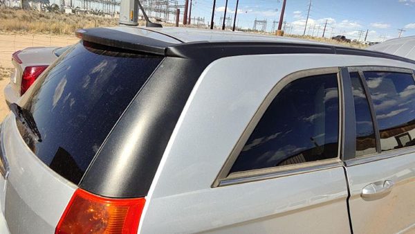 04-08 Pacifica Passenger Right Rear Quarter Panel Moulding Upper Corner Silver — photo 1
