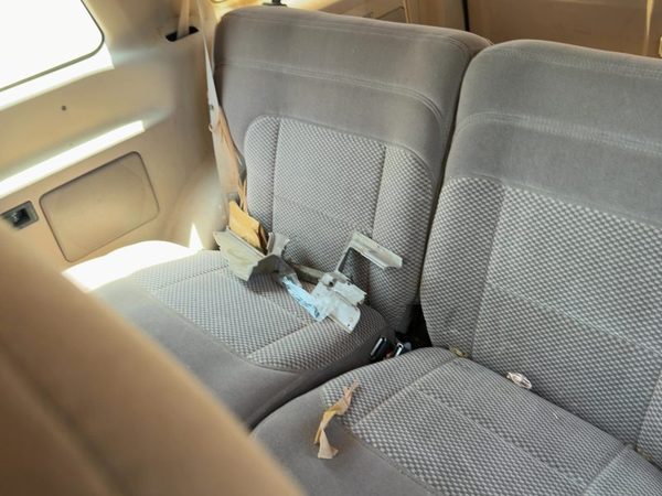 94 Explorer 2 Dr Complete Rear Seat Belts Retractor Buckle Left Right Back Tan — photo 4