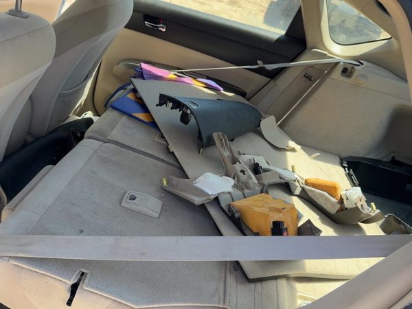 05 Prius Complete Set Of Rear Seat Belts Retractor Buckle Left Right Back Tan 08 — photo 3
